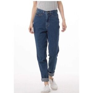RUISIN Womens 29x28 Dark Wash High‎ Rise Mom Jeans Relaxed Fit Denim Cotton